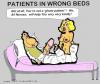 Cartoon: Wrong Hospital Beds (small) by cartoonharry tagged hospital,naked,nurse