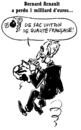 Cartoon: Bernard Arnault (small) by Zombi tagged bernard,arnault,lvmh,french,capitalist,tennis