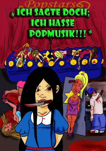 Cartoon: Susi mag wirklich keine Popmusik (medium) by Rauschmaus tagged mörderisch,bunt