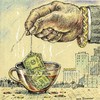 Cartoon: Hot Cup (small) by igor smirnov tagged banks money