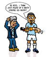 Cartoon: Nigel De Jong (small) by roundheadillustration tagged manchester city football soccer netherlands holland