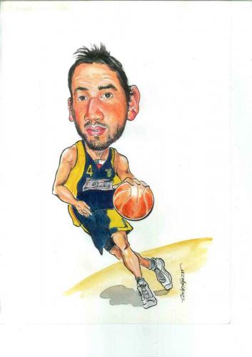 Cartoon: basketball (medium) by hualpen tagged basketball