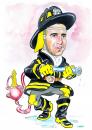 Cartoon: Fireman (small) by hualpen tagged fireman
