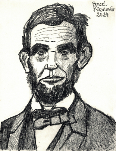 Cartoon: Abraham Lincoln (medium) by Pascal Kirchmair tagged abe,abraham,lincoln,american,civil,war,sezessionskrieg,guerre,de,secession,usa,united,states,of,america,presidente,president,präsident,porträt,portrait,retrato,illustration,ilustracion,ilustracao,pascal,kirchmair,ink,drawing,dessin,desenho,dibujo,zeichnung,cartoon,caricature,karikatur,disegno,illustrazione,illustratie,presse,du,jour,tekening,teckning,cartum,vineta,comica,vignetta,caricatura,portret,ritratto,kunst,art,arte,pencil,crayon,bleistift,artwork,abe,abraham,lincoln,american,civil,war,sezessionskrieg,guerre,de,secession,usa,united,states,of,america,presidente,president,präsident,porträt,portrait,retrato,illustration,ilustracion,ilustracao,pascal,kirchmair,ink,drawing,dessin,desenho,dibujo,zeichnung,cartoon,caricature,karikatur,disegno,illustrazione,illustratie,presse,du,jour,tekening,teckning,cartum,vineta,comica,vignetta,caricatura,portret,ritratto,kunst,art,arte,pencil,crayon,bleistift,artwork