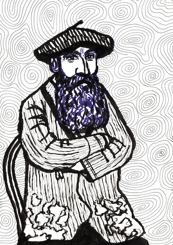 Cartoon: Auguste Rodin (medium) by Pascal Kirchmair tagged auguste,rodin,illustration,desenho,dibujo,ilustracion,ilustracao,art,arte,artist,artiste,artista,kunst,künstler,ink,drawing,tusche,tuschezeichnung,zeichnung,pascal,kirchmair,disegno,illustrazione,illustratie,dessin,de,presse,du,jour,of,the,day,tekening,teckning,cartum,vineta,comica,vignetta,caricatura,portrait,porträt,portret,retrato,ritratto,bildhauer,auguste,rodin,illustration,desenho,dibujo,ilustracion,ilustracao,art,arte,artist,artiste,artista,kunst,künstler,ink,drawing,tusche,tuschezeichnung,zeichnung,pascal,kirchmair,disegno,illustrazione,illustratie,dessin,de,presse,du,jour,of,the,day,tekening,teckning,cartum,vineta,comica,vignetta,caricatura,portrait,porträt,portret,retrato,ritratto,bildhauer