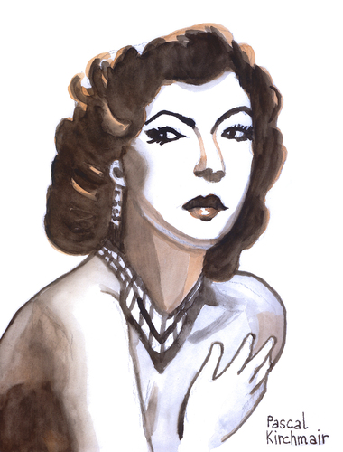 Ava Gardner von Pascal Kirchmair Berühmte Personen Cartoon TOONPOOL