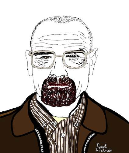 Cartoon: Breaking Bad (medium) by Pascal Kirchmair tagged bryan,cranston,breaking,bad,walter,white,heisenberg,cartoon,caricature,karikatur,ilustracion,illustration,portrait,retrato,pascal,kirchmair,dibujo,desenho,drawing,zeichnung,ritratto,disegno,ilustracao,illustrazione,illustratie,dessin,du,jour,art,of,the,day,tekening,teckning,cartum,vineta,comica,vignetta,caricatura,bryan,cranston,breaking,bad,walter,white,heisenberg,cartoon,caricature,karikatur,ilustracion,illustration,portrait,retrato,pascal,kirchmair,dibujo,desenho,drawing,zeichnung,ritratto,disegno,ilustracao,illustrazione,illustratie,dessin,du,jour,art,of,the,day,tekening,teckning,cartum,vineta,comica,vignetta,caricatura