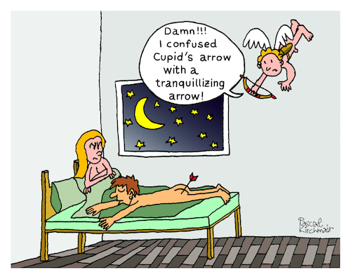 Cartoon: Cupids Arrow (medium) by Pascal Kirchmair tagged cupido,amor,amore,amour,cupid,cupidon,vorspiel,preliminary,foreplay,preliminaires,preliminare,hot,ink,drawing,tusche,zeichnung,art,arte,kunst,milf,mature,housewife,hausfrau,caricatura,cartoon,caricature,karikatur,illustration,dessin,pascal,kirchmair,portrait,retrato,ritratto,dibujo,desenho,powerfrau,sexy,girl,sensual,sabrosa,ilustracion,ilustracao,dangerous,woman,gefährlich,porträt,sensuelle,sexo,erotik,erotic,erotismo,eroticism,erotisme,erotica,femme,frau,pfeil,arrow,tranquillizing,liebespfeil,cupido,amor,amore,amour,cupid,cupidon,vorspiel,preliminary,foreplay,preliminaires,preliminare,hot,ink,drawing,tusche,zeichnung,art,arte,kunst,milf,mature,housewife,hausfrau,caricatura,cartoon,caricature,karikatur,illustration,dessin,pascal,kirchmair,portrait,retrato,ritratto,dibujo,desenho,powerfrau,sexy,girl,sensual,sabrosa,ilustracion,ilustracao,dangerous,woman,gefährlich,porträt,sensuelle,sex,sexo,erotik,erotic,erotismo,eroticism,erotisme,erotica,femme,frau,pfeil,arrow,tranquillizing,liebespfeil