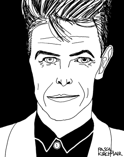 Cartoon: David Bowie (medium) by Pascal Kirchmair tagged david,bowie,portrait,zeichnung,drawing,karikatur,caricature,cartoon,david,bowie,portrait,zeichnung,drawing,karikatur,caricature,cartoon