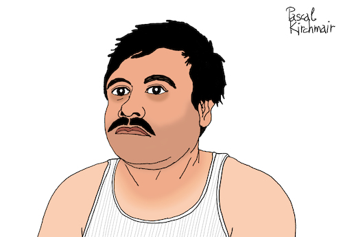 Cartoon: El Chapo (medium) by Pascal Kirchmair tagged el,chapo,traficante,de,drogas,narco,narcos,mexiko,mexico,sinaloa,cartel,war,on,drugs,drogenhändler,kriminalität,porträt,dibuix,illustration,drawing,zeichnung,pascal,kirchmair,cartoon,caricature,karikatur,ilustracion,dibujo,desenho,ink,disegno,ilustracao,illustrazione,illustratie,dessin,presse,du,jour,art,of,the,day,tekening,teckning,cartum,vineta,comica,vignetta,caricatura,portrait,retrato,ritratto,portret,crime,terror,trafico,drogenkrieg,krieg,justice,justiz,verbrechen,drug,lord,kokain,cocaine,narcoterrorist,joaquin,archivaldo,guzman,loera,el,chapo,traficante,de,drogas,narco,narcos,mexiko,mexico,sinaloa,cartel,war,on,drugs,drogenhändler,kriminalität,porträt,dibuix,illustration,drawing,zeichnung,pascal,kirchmair,cartoon,caricature,karikatur,ilustracion,dibujo,desenho,ink,disegno,ilustracao,illustrazione,illustratie,dessin,presse,du,jour,art,of,the,day,tekening,teckning,cartum,vineta,comica,vignetta,caricatura,portrait,retrato,ritratto,portret,crime,terror,trafico,drogenkrieg,krieg,justice,justiz,verbrechen,drug,lord,kokain,cocaine,narcoterrorist,joaquin,archivaldo,guzman,loera