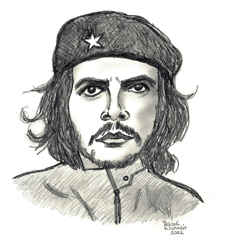 Cartoon: Ernesto Che Guevara (medium) by Pascal Kirchmair tagged fidel,castro,ernesto,che,guevara,revolucion,cubana,cuba,libre,kuba,kubanische,revolution,havanna,speech,rede,habana,la,havane,havana,avana,rivoluzione,revolucao,guerrilleros,guerrilla,caricature,karikatur,ilustracion,illustration,pascal,kirchmair,dibujo,desenho,drawing,zeichnung,disegno,ilustracao,illustrazione,illustratie,dessin,de,presse,du,jour,art,of,the,day,tekening,teckning,cartum,vineta,comica,vignetta,caricatura,portrait,retrato,ritratto,portret,porträt,discurso,discours,discorso,arte,kunst,pencil,bleistift,crayon,matita,lapis,lapiz,fidel,castro,ernesto,che,guevara,revolucion,cubana,cuba,libre,kuba,kubanische,revolution,havanna,speech,rede,habana,la,havane,havana,avana,rivoluzione,revolucao,guerrilleros,guerrilla,caricature,karikatur,ilustracion,illustration,pascal,kirchmair,dibujo,desenho,drawing,zeichnung,disegno,ilustracao,illustrazione,illustratie,dessin,de,presse,du,jour,art,of,the,day,tekening,teckning,cartum,vineta,comica,vignetta,caricatura,portrait,retrato,ritratto,portret,porträt,discurso,discours,discorso,arte,kunst,pencil,bleistift,crayon,matita,lapis,lapiz