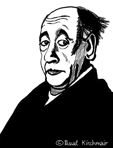 Cartoon: Eugene Ionesco (medium) by Pascal Kirchmair tagged eugene,ionesco,caricature,karikatur,portrait,dessin,rhinoceros,nashörner,zeichnung,illustration,drawing,cartoon,theatre,absurde,theater,eugene,ionesco,caricature,karikatur,portrait,dessin,rhinoceros,nashörner,zeichnung,illustration,drawing,cartoon,theatre,absurde,theater