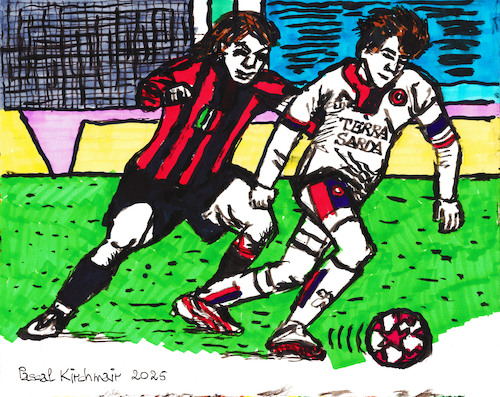 Cartoon: Gianfranco Zola-Paolo Maldini (medium) by Pascal Kirchmair tagged gianfranco,zola,paolo,maldini,italia,italie,italy,italien,maillot,football,fußball,futeball,futbol,foot,player,world,champion,du,monde,sport,sports,ink,tusche,tuschezeichnung,portrait,retrato,ritratto,porträt,illustration,drawing,zeichnung,pascal,kirchmair,cartoon,caricature,karikatur,ilustracion,dibujo,desenho,disegno,ilustracao,illustrazione,illustratie,dessin,de,presse,jour,art,of,the,day,tekening,teckning,cartum,vineta,comica,vignetta,caricatura,portret,cup,soccer,wm,weltmeister,campeon,mundo,mundial,campione,del,mondo,mondiale,campeao,do,arte,artwork,kunst,calcio,scudetto,seriea,gianfranco,zola,paolo,maldini,italia,italie,italy,italien,maillot,football,fußball,futeball,futbol,foot,player,world,champion,du,monde,sport,sports,ink,tusche,tuschezeichnung,portrait,retrato,ritratto,porträt,illustration,drawing,zeichnung,pascal,kirchmair,cartoon,caricature,karikatur,ilustracion,dibujo,desenho,disegno,ilustracao,illustrazione,illustratie,dessin,de,presse,jour,art,of,the,day,tekening,teckning,cartum,vineta,comica,vignetta,caricatura,portret,cup,soccer,wm,weltmeister,campeon,mundo,mundial,campione,del,mondo,mondiale,campeao,do,arte,artwork,kunst,calcio,scudetto,seriea