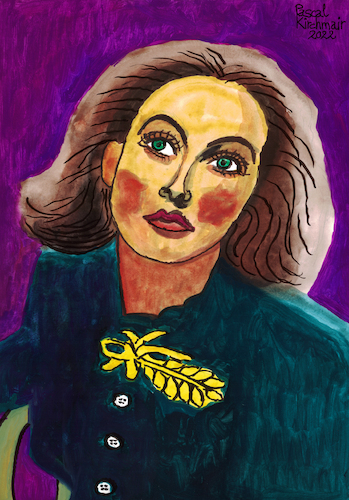 Cartoon: Hedy Lamarr (medium) by Pascal Kirchmair tagged hedy,lamarr,wien,vienna,austria,österreich,viena,vienne,caricatura,caricature,karikatur,painting,diva,gouache,illustration,drawing,zeichnung,pascal,kirchmair,cartoon,ilustracion,dibujo,desenho,black,and,sepia,ink,disegno,ilustracao,illustrazione,illustratie,dessin,de,presse,du,jour,art,of,the,day,tekening,teckning,cartum,vineta,comica,vignetta,portrait,retrato,ritratto,portret,kunst,porträt,actress,hollywood,legend,actriz,actrice,attrice,atriz,inventor,erfinderin,national,inventors,hall,fame,arte,hedy,lamarr,wien,vienna,austria,österreich,viena,vienne,caricatura,caricature,karikatur,painting,diva,gouache,illustration,drawing,zeichnung,pascal,kirchmair,cartoon,ilustracion,dibujo,desenho,black,and,sepia,ink,disegno,ilustracao,illustrazione,illustratie,dessin,de,presse,du,jour,art,of,the,day,tekening,teckning,cartum,vineta,comica,vignetta,portrait,retrato,ritratto,portret,kunst,porträt,actress,hollywood,legend,actriz,actrice,attrice,atriz,inventor,erfinderin,national,inventors,hall,fame,arte