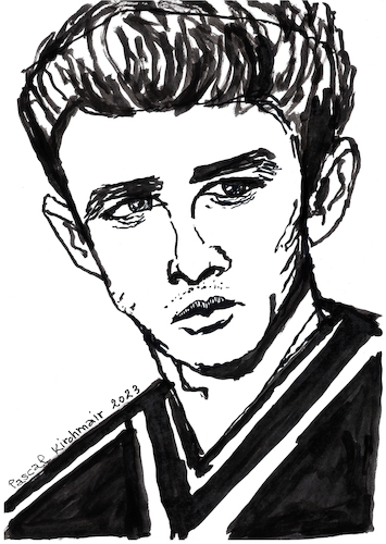 Cartoon: James Dean (medium) by Pascal Kirchmair tagged actors,studio,lee,strasberg,james,dean,east,of,eden,indiana,manhattan,new,york,upper,side,academy,awards,oscar,oscars,author,autor,autore,auteur,filmmaker,artist,art,hollywood,illustration,drawing,zeichnung,pascal,kirchmair,cartoon,caricature,karikatur,ilustracion,dibujo,desenho,ink,disegno,ilustracao,illustrazione,illustratie,dessin,de,presse,du,jour,the,day,tekening,teckning,cartum,vineta,comica,vignetta,caricatura,portrait,porträt,portret,retrato,ritratto,actor,acting,schauspieler,rebell,rebel,without,cause,clue,giant,arte,kunst,artwork,actors,studio,lee,strasberg,james,dean,east,of,eden,indiana,manhattan,new,york,upper,side,academy,awards,oscar,oscars,author,autor,autore,auteur,filmmaker,artist,art,hollywood,illustration,drawing,zeichnung,pascal,kirchmair,cartoon,caricature,karikatur,ilustracion,dibujo,desenho,ink,disegno,ilustracao,illustrazione,illustratie,dessin,de,presse,du,jour,the,day,tekening,teckning,cartum,vineta,comica,vignetta,caricatura,portrait,porträt,portret,retrato,ritratto,actor,acting,schauspieler,rebell,rebel,without,cause,clue,giant,arte,kunst,artwork