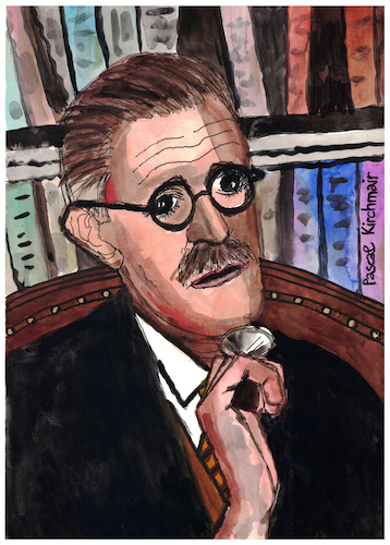 Cartoon: James Joyce (medium) by Pascal Kirchmair tagged james,joyce,portrait,retrato,dibujo,drawing,illustration,ilustracion,ilustracao,illustrazione,caricature,pascal,kirchmair,caricatura,dublin,ireland,irlanda,tekening,illustratie,portret,cartum,cartoon,james,joyce,portrait,retrato,dibujo,drawing,illustration,ilustracion,ilustracao,illustrazione,caricature,pascal,kirchmair,caricatura,dublin,ireland,irlanda,tekening,illustratie,portret,cartum,cartoon