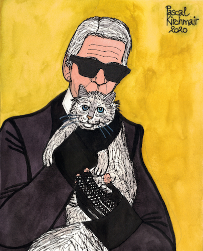 Karl Lagerfeld and Choupette