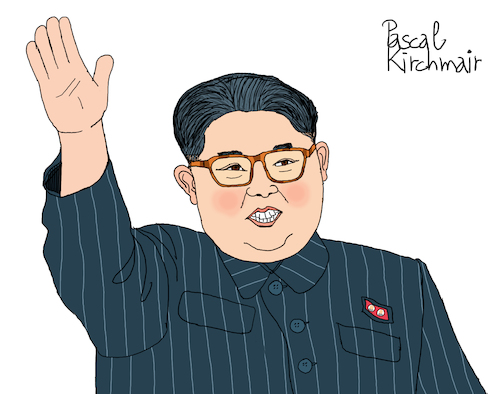 Cartoon: Kim Jong-un (medium) by Pascal Kirchmair tagged kim,jong,un,portrait,retrato,drawing,illustration,zeichnung,ilustracion,ilustracao,dibujo,desenho,dessin,disegno,ritratto,pascal,kirchmair,caricature,karikatur,cartoon,tekening,portret,cartum,teckning,caricatura,karikatür,nordkorea,north,korea,pjöngjang,pyongyang,corea,coree,du,del,norte,nord,kim,jong,un,portrait,retrato,drawing,illustration,zeichnung,ilustracion,ilustracao,dibujo,desenho,dessin,disegno,ritratto,pascal,kirchmair,caricature,karikatur,cartoon,tekening,portret,cartum,teckning,caricatura,karikatür,nordkorea,north,korea,pjöngjang,pyongyang,corea,coree,du,del,norte,nord