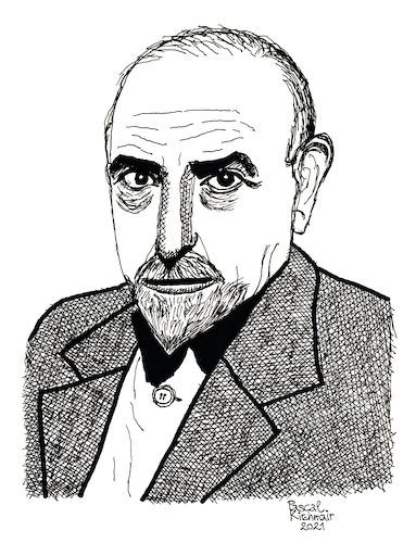 Cartoon: Luigi Pirandello (medium) by Pascal Kirchmair tagged luigi,pirandello,il,fu,mattia,pascal,nobel,prize,nobelpreis,prix,premio,absurdes,theater,theatre,absurd,literatur,literature,schriftsteller,author,autor,autore,auteur,writer,illustration,ink,drawing,tusche,tuschezeichnung,zeichnung,kirchmair,cartoon,caricature,karikatur,ilustracion,dibujo,desenho,disegno,ilustracao,illustrazione,illustratie,dessin,de,presse,du,jour,art,of,the,day,tekening,teckning,cartum,vineta,comica,vignetta,caricatura,portrait,porträt,portret,retrato,ritratto,luigi,pirandello,il,fu,mattia,pascal,nobel,prize,nobelpreis,prix,premio,absurdes,theater,theatre,absurd,literatur,literature,schriftsteller,author,autor,autore,auteur,writer,illustration,ink,drawing,tusche,tuschezeichnung,zeichnung,kirchmair,cartoon,caricature,karikatur,ilustracion,dibujo,desenho,disegno,ilustracao,illustrazione,illustratie,dessin,de,presse,du,jour,art,of,the,day,tekening,teckning,cartum,vineta,comica,vignetta,caricatura,portrait,porträt,portret,retrato,ritratto