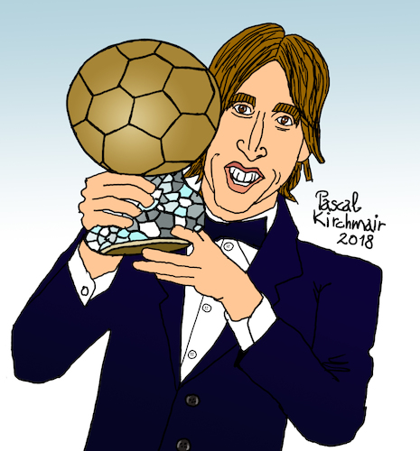 Luka Modric von Pascal Kirchmair | Berühmte Personen Cartoon | TOONPOOL