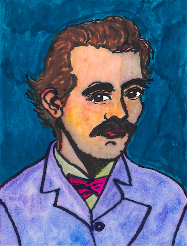 Cartoon: Mihai Eminescu (medium) by Pascal Kirchmair tagged mihai,eminescu,rumania,berlin,berlino,romania,rumänien,roumanie,literatur,literature,schriftsteller,author,autor,autore,auteur,writer,illustration,ink,drawing,tusche,tuschezeichnung,zeichnung,pascal,kirchmair,cartoon,caricature,karikatur,ilustracion,dibujo,desenho,disegno,ilustracao,illustrazione,illustratie,dessin,de,presse,du,jour,art,of,the,day,tekening,teckning,cartum,vineta,comica,vignetta,caricatura,portrait,porträt,portret,retrato,ritratto,arte,kunst,artwork,mihai,eminescu,rumania,berlin,berlino,romania,rumänien,roumanie,literatur,literature,schriftsteller,author,autor,autore,auteur,writer,illustration,ink,drawing,tusche,tuschezeichnung,zeichnung,pascal,kirchmair,cartoon,caricature,karikatur,ilustracion,dibujo,desenho,disegno,ilustracao,illustrazione,illustratie,dessin,de,presse,du,jour,art,of,the,day,tekening,teckning,cartum,vineta,comica,vignetta,caricatura,portrait,porträt,portret,retrato,ritratto,arte,kunst,artwork