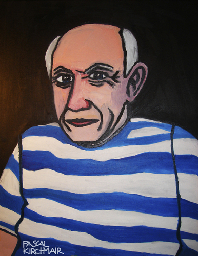 Cartoon: Pablo Picasso (medium) by Pascal Kirchmair tagged pablo,picasso,portrait,cartoon,caricature,karikatur,pascal,kirchmair,vignetta,ölbild,huile,sur,toile,pablo,picasso,portrait,cartoon,caricature,karikatur,pascal,kirchmair,vignetta,ölbild,huile,sur,toile