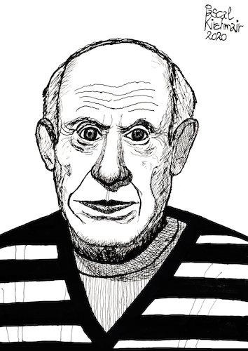 Pablo Picasso Von Pascal Kirchmair Berühmte Personen Cartoon Toonpool 