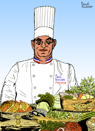 Cartoon: Paul Bocuse (medium) by Pascal Kirchmair tagged monsieur,paul,bocuse,chef,cuisinier,illustration,caricature,karikatur,drawing,dessin,zeichnung,pascal,kirchmair,desenho,dibujo,ilustracion,ilustracao,illustrazione,illustratie,tekening,teckning,cartoon,portrait,porträt,retrato,ritratto,portret,cartum,monsieur,paul,bocuse,chef,cuisinier,illustration,caricature,karikatur,drawing,dessin,zeichnung,pascal,kirchmair,desenho,dibujo,ilustracion,ilustracao,illustrazione,illustratie,tekening,teckning,cartoon,portrait,porträt,retrato,ritratto,portret,cartum