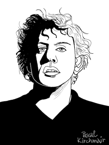 Cartoon: Philip Glass (medium) by Pascal Kirchmair tagged philip,glass,illustration,drawing,zeichnung,pascal,kirchmair,cartoon,caricature,karikatur,ilustracion,dibujo,desenho,ink,disegno,ilustracao,illustrazione,illustratie,dessin,de,presse,du,jour,art,of,the,day,tekening,teckning,cartum,vineta,comica,vignetta,caricatura,portrait,retrato,ritratto,portret,kunst,minimal,music,baltimore,maryland,composer,musician,musik,musiker,komponist,usa,porträt,philip,glass,illustration,drawing,zeichnung,pascal,kirchmair,cartoon,caricature,karikatur,ilustracion,dibujo,desenho,ink,disegno,ilustracao,illustrazione,illustratie,dessin,de,presse,du,jour,art,of,the,day,tekening,teckning,cartum,vineta,comica,vignetta,caricatura,portrait,retrato,ritratto,portret,kunst,minimal,music,baltimore,maryland,composer,musician,musik,musiker,komponist,usa,porträt