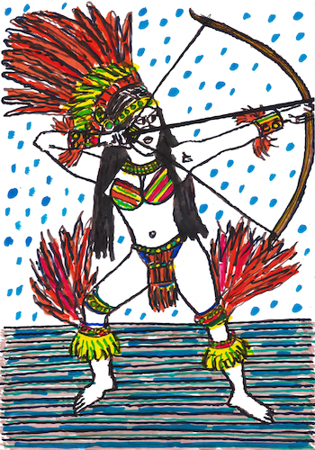 Cartoon: Pocahontas (medium) by Pascal Kirchmair tagged pocahontas,water,soluble,monolith,pencil,wasserlöslich,stifte,rot,schwarz,aquarell,squaw,indianerfrau,indianerin,american,usa,america,indian,native,woman,samba,karneval,do,carnaval,carioca,brasilianerin,rio,de,janeiro,copa,cabana,tänzerin,dancer,danseuse,brazil,brasil,bresil,brasile,african,zulu,fighter,sexy,warrior,powerfrau,sensual,sabrosa,ink,drawing,tusche,zeichnung,illustration,ilustracion,ilustracao,pascal,kirchmair,desenho,dibujo,dangerous,mistress,femdom,dessin,teen,teenager,africa,afrika,afrique,burlesque,lingerie,art,arte,kunst,milf,mature,housewife,hausfrau,caricatura,cartoon,caricature,karikatur,portrait,retrato,ritratto,girl,gefährlich,porträt,sensuelle,sexo,erotik,erotic,erotismo,eroticism,erotisme,erotica,femme,frau,artwork,latina,mujer,painting,peinture,cuadro,quadro,pintura,dipinto,pittura,naive,malerei,naif,naiv,pocahontas,water,soluble,monolith,pencil,wasserlöslich,stifte,rot,schwarz,aquarell,squaw,indianerfrau,indianerin,american,usa,america,indian,native,woman,samba,karneval,do,carnaval,carioca,brasilianerin,rio,de,janeiro,copa,cabana,tänzerin,dancer,danseuse,brazil,brasil,bresil,brasile,african,zulu,fighter,sexy,warrior,powerfrau,sensual,sabrosa,ink,drawing,tusche,zeichnung,illustration,ilustracion,ilustracao,pascal,kirchmair,desenho,dibujo,dangerous,mistress,femdom,dessin,teen,teenager,africa,afrika,afrique,burlesque,lingerie,art,arte,kunst,milf,mature,housewife,hausfrau,caricatura,cartoon,caricature,karikatur,portrait,retrato,ritratto,girl,gefährlich,porträt,sensuelle,sex,sexo,erotik,erotic,erotismo,eroticism,erotisme,erotica,femme,frau,artwork,latina,mujer,painting,peinture,cuadro,quadro,pintura,dipinto,pittura,naive,malerei,naif,naiv