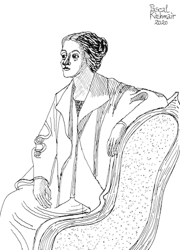 Portrait Of Olga Von Pascal Kirchmair Berühmte Personen Cartoon Toonpool 