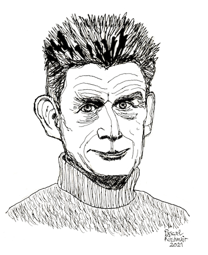 Samuel Beckett Von Pascal Kirchmair Berühmte Personen Cartoon Toonpool 