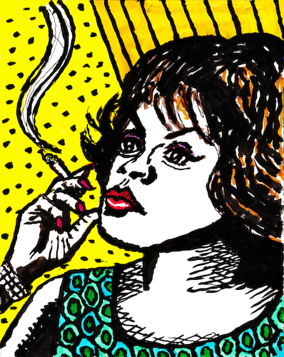 Cartoon: Sarah Vaughan mit Zigarette (medium) by Pascal Kirchmair tagged sexy,sabrosa,sensuelle,sensual,usa,new,orleans,louisiana,jazz,star,hall,of,fame,musik,musiker,musician,music,singer,songwriter,composer,sarah,lois,vaughan,newark,jersey,californie,california,los,angeles,kalifornien,amerikanische,sängerin,und,pianistin,illustration,drawing,tusche,tuschezeichnung,zeichnung,pascal,kirchmair,cartoon,caricature,karikatur,ilustracion,dibujo,desenho,ink,disegno,ilustracao,illustrazione,illustratie,dessin,de,presse,du,jour,art,the,day,tekening,teckning,cartum,vineta,comica,vignetta,caricatura,portrait,portret,retrato,ritratto,porträt,tinta,china,encre,chine,cigarette,cigaret,zigarette,cigarro,sigaretta,pito,sexy,sabrosa,sensuelle,sensual,usa,new,orleans,louisiana,jazz,star,hall,of,fame,musik,musiker,musician,music,singer,songwriter,composer,sarah,lois,vaughan,newark,jersey,californie,california,los,angeles,kalifornien,amerikanische,sängerin,und,pianistin,illustration,drawing,tusche,tuschezeichnung,zeichnung,pascal,kirchmair,cartoon,caricature,karikatur,ilustracion,dibujo,desenho,ink,disegno,ilustracao,illustrazione,illustratie,dessin,de,presse,du,jour,art,the,day,tekening,teckning,cartum,vineta,comica,vignetta,caricatura,portrait,portret,retrato,ritratto,porträt,tinta,china,encre,chine,cigarette,cigaret,zigarette,cigarro,sigaretta,pito