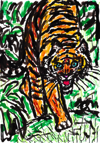 Cartoon: Tiger (medium) by Pascal Kirchmair tagged predator,raubkatze,predateur,felin,felino,fauve,predador,predatore,tiger,tigre,big,cat,cats,katzen,gatos,gatti,chats,illustration,ink,drawing,zeichnung,pascal,kirchmair,cartoon,caricature,karikatur,ilustracion,dibujo,desenho,ilustracao,illustrazione,illustratie,dessin,de,presse,tekening,teckning,cartum,vineta,comica,vignetta,caricatura,tusche,tuschezeichnung,portrait,retrato,porträt,ritratto,art,arte,kunst,artwork,encre,chine,tinta,china,inchiostro,nanquim,predator,raubkatze,predateur,felin,felino,fauve,predador,predatore,tiger,tigre,big,cat,cats,katzen,gatos,gatti,chats,illustration,ink,drawing,zeichnung,pascal,kirchmair,cartoon,caricature,karikatur,ilustracion,dibujo,desenho,ilustracao,illustrazione,illustratie,dessin,de,presse,tekening,teckning,cartum,vineta,comica,vignetta,caricatura,tusche,tuschezeichnung,portrait,retrato,porträt,ritratto,art,arte,kunst,artwork,encre,chine,tinta,china,inchiostro,nanquim