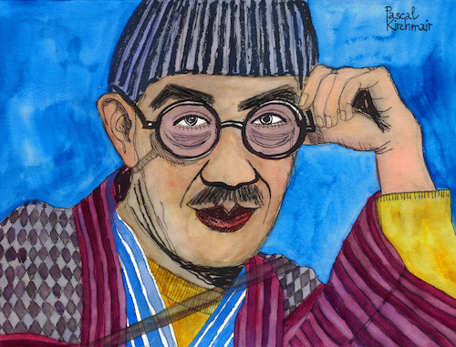 Cartoon: Tsuguharu Foujita (medium) by Pascal Kirchmair tagged tokio,leonard,tsuguharu,foujita,dibuix,illustration,drawing,zeichnung,pascal,kirchmair,cartoon,caricature,karikatur,ilustracion,dibujo,desenho,ink,disegno,ilustracao,illustrazione,illustratie,dessin,de,presse,du,jour,art,of,the,day,tekening,teckning,cartum,vineta,comica,vignetta,caricatura,portrait,porträt,portret,retrato,ritratto,japan,japon,japao,japones,tokyo,france,paris,expressionismus,expressionism,frankreich,tokio,leonard,tsuguharu,foujita,dibuix,illustration,drawing,zeichnung,pascal,kirchmair,cartoon,caricature,karikatur,ilustracion,dibujo,desenho,ink,disegno,ilustracao,illustrazione,illustratie,dessin,de,presse,du,jour,art,of,the,day,tekening,teckning,cartum,vineta,comica,vignetta,caricatura,portrait,porträt,portret,retrato,ritratto,japan,japon,japao,japones,tokyo,france,paris,expressionismus,expressionism,frankreich