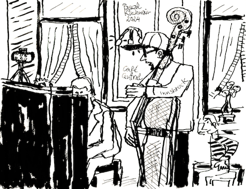 Urban Sketching im Cafe Central