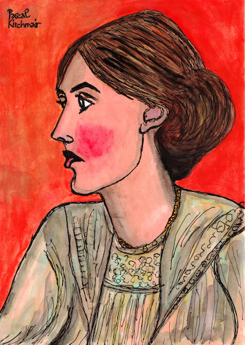 Cartoon: Virginia Woolf (medium) by Pascal Kirchmair tagged pascal,kirchmair,who,is,afraid,wer,hat,angst,vor,virginia,woolf,portrait,retrato,ritratto,drawing,dibujo,desenho,disegno,illustration,ilustracion,ilustracao,illustrazione,illustratie,zeichnung,dessin,du,jour,art,of,the,day,tekening,teckning,cartum,cartoon,vineta,comica,vignetta,caricature,caricatura,karikatur,pascal,kirchmair,who,is,afraid,wer,hat,angst,vor,virginia,woolf,portrait,retrato,ritratto,drawing,dibujo,desenho,disegno,illustration,ilustracion,ilustracao,illustrazione,illustratie,zeichnung,dessin,du,jour,art,of,the,day,tekening,teckning,cartum,cartoon,vineta,comica,vignetta,caricature,caricatura,karikatur