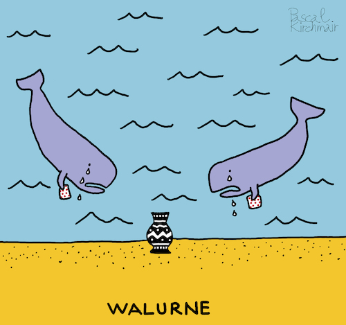 Cartoon: Walurne (medium) by Pascal Kirchmair tagged walfische,walfisch,wal,walurne,urne,urnenbestattung,schwarzer,humor,witz,humour,umorismo,humorous,spirito,illustration,drawing,zeichnung,pascal,kirchmair,political,cartoon,caricature,karikatur,ilustracion,dibujo,desenho,ink,disegno,ilustracao,illustrazione,illustratie,dessin,de,presse,tekening,teckning,cartum,vineta,comica,vignetta,caricatura,walfische,walfisch,wal,walurne,urne,urnenbestattung,schwarzer,humor,witz,humour,umorismo,humorous,spirito,illustration,drawing,zeichnung,pascal,kirchmair,political,cartoon,caricature,karikatur,ilustracion,dibujo,desenho,ink,disegno,ilustracao,illustrazione,illustratie,dessin,de,presse,tekening,teckning,cartum,vineta,comica,vignetta,caricatura