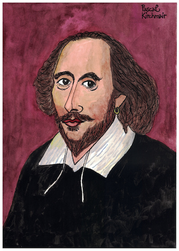 Cartoon: William Shakespeare (medium) by Pascal Kirchmair tagged william,shakespeare,karikatur,caricature,dessin,illustration,dibujo,portrait,retrato,pascal,kirchmair,drawing,desenho,ilustracion,ilustracao,illustrazione,zeichnung,tekening,portret,cartum,cartoon,caricatura,theater,theatre,william,shakespeare,karikatur,caricature,dessin,illustration,dibujo,portrait,retrato,pascal,kirchmair,drawing,desenho,ilustracion,ilustracao,illustrazione,zeichnung,tekening,portret,cartum,cartoon,caricatura,theater,theatre