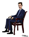 Cartoon: Baschar al-Assad (small) by Pascal Kirchmair tagged baschar,al,assad,karikatur,caricature,portrait,cartoon,vignetta,syrien,syria,baath,alawiten