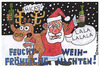 Cartoon: Besoffener Weihnachtsmann (small) by Pascal Kirchmair tagged festtage buon natale frohe weihnachten feliz navidad ivre drunk boozy besoffener weihnachtsmann elch rudi rudolf rudolph reindeer rentier elk moose santa claus pere noel father xmas christmas