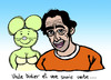 Cartoon: Didier Roustan (small) by Pascal Kirchmair tagged lequipe,france,magazine,blog,uncle,didier,foot,citoyen,roustan,souris,verte,kicktv