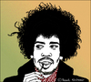 Cartoon: Jimi Hendrix (small) by Pascal Kirchmair tagged jimi,hendrix,portrait,caricature,cartoon,karikatur,pascal,kirchmair,illustration,vignetta,dibujo,desenho,disegno,dessin,drawing,zeichnung