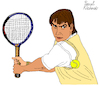 Cartoon: Jimmy Connors (small) by Pascal Kirchmair tagged jimmy connors tennis hall of fame superstar cartoon caricature karikatur dibujo desenho drawing zeichnung illustration ilustracion pascal kirchmair portrait retrato ritratto disegno ilustracao illustrazione illustratie dessin du jour art the day tekening teckning cartum vineta comica vignetta caricatura usa belleville illinois greatest number one
