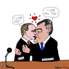 Cartoon: Putin und Janukowytsch (small) by Pascal Kirchmair tagged putin,wladimir,wiktor,janukowitsch,ukraine,russland,karikatur,political,cartoon,caricature