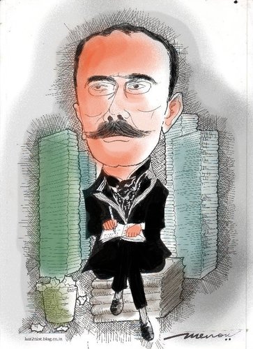 Cartoon: Ion Caragiale (medium) by kar2nist tagged caragiale,romanian,writer,poet