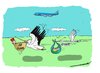Cartoon: Birth of a prince (small) by kar2nist tagged birth,prince,stork,crane,pelican