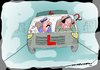 Cartoon: driving test (small) by kar2nist tagged driving,car,test,eyepad,eyeinjury