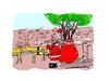 Cartoon: Green Earth Initiatives (small) by kar2nist tagged green,earth,ecology,deforestation,santaclaus,trees,fellig