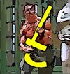 Cartoon: I am back    on the facebook (small) by kar2nist tagged weapon,commando,facebook,schwartzenegger,movies